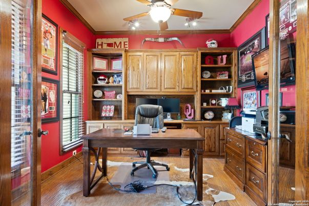 Home Office, Interior, Wood Texture Flooring