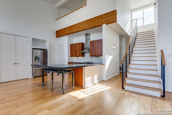 Interior, Kitchen, Wood Texture Flooring