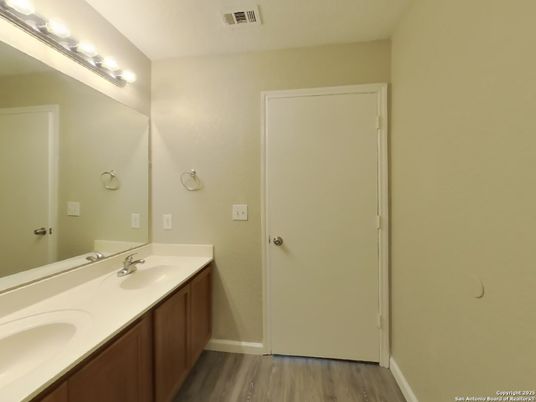Bathroom, Dual Sink Vanities, Interior, Wood Texture Flooring