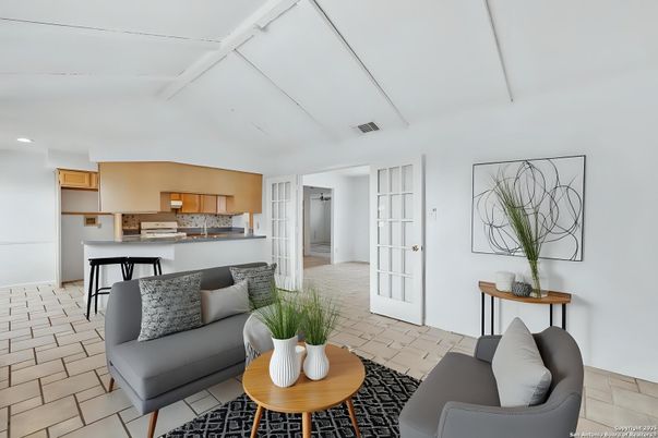 Interior, Kitchen, Living room, Recessed Lighting