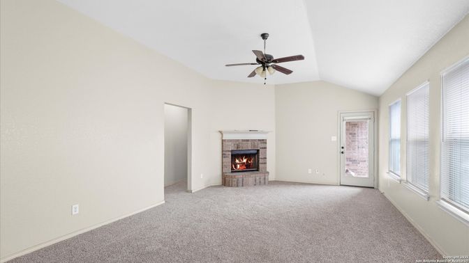Empty room, Fireplace, Interior