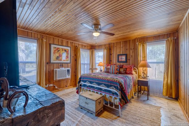 Bedroom, Interior, Wooden Walls