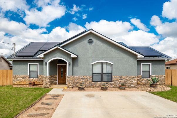 Exterior, Facade, Solar Panels, Ranch