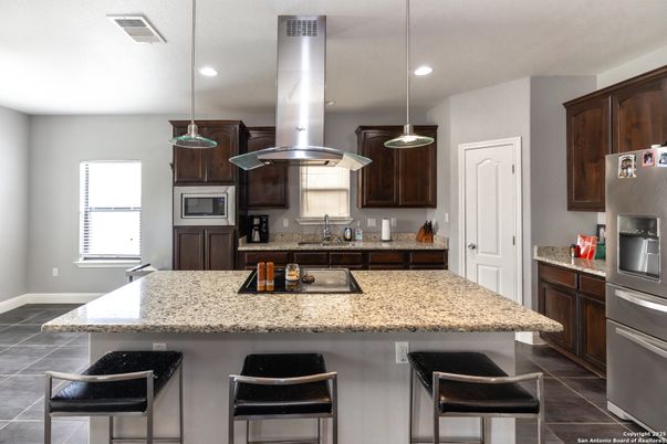 Interior, Kitchen, Pendant Lights, Recessed Lighting, Stainless Steel Appliances