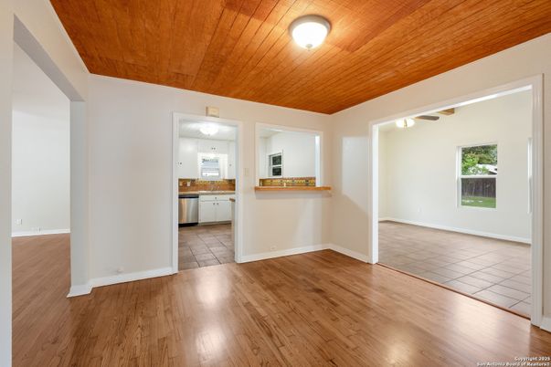 Empty room, Interior, Kitchen, Wooden Ceilings, Wood Texture Flooring