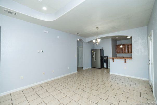 Chandelier, Empty room, Interior, Kitchen, Pendant Lights, Recessed Lighting