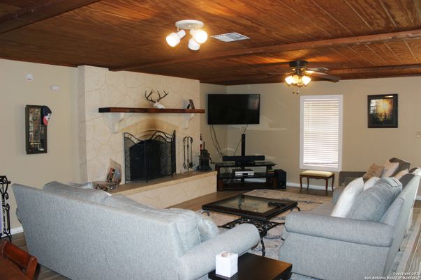 Fireplace, Interior, Living room, Stone Walls, Wooden Beams, Wooden Ceilings, Wood Texture Flooring