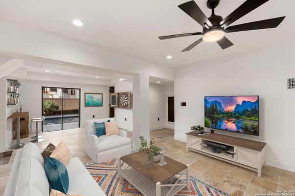 Interior, Living room, Recessed Lighting