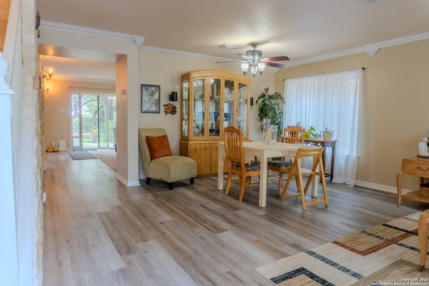 Dining room, Interior, Wood Texture Flooring