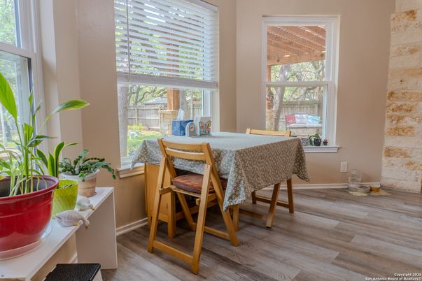 Dining room, Interior, Wood Texture Flooring