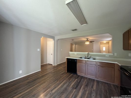 Interior, Kitchen, Wood Texture Flooring