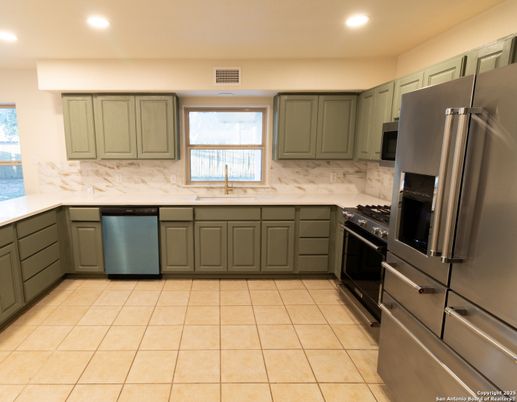Interior, Kitchen, Recessed Lighting, Stainless Steel Appliances