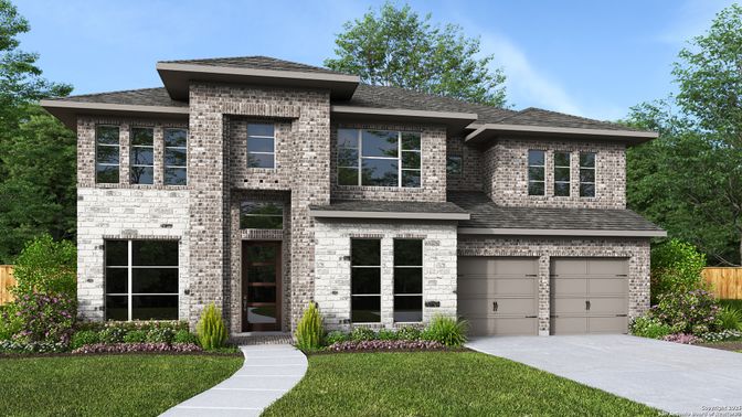 Attached, Exterior, Facade, Brick Facade, Brick Traditional