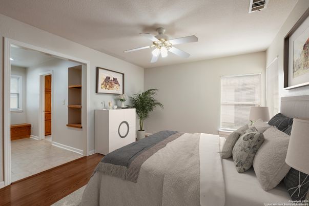 Bedroom, Interior, Wood Texture Flooring