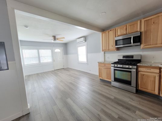 Interior, Kitchen, Wood Texture Flooring