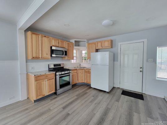 Interior, Kitchen, Wood Texture Flooring