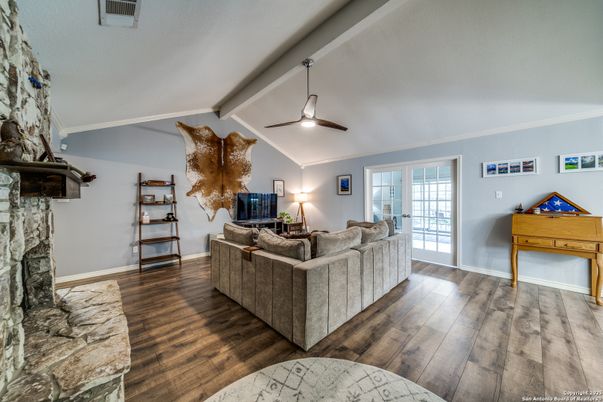 Fireplace, Interior, Living room, Wood Texture Flooring