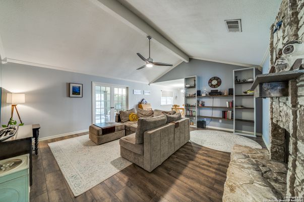 Fireplace, Interior, Living room, Wood Texture Flooring