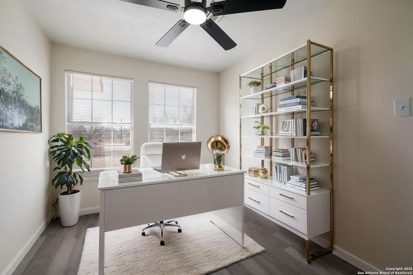 Home Office, Interior, Wood Texture Flooring