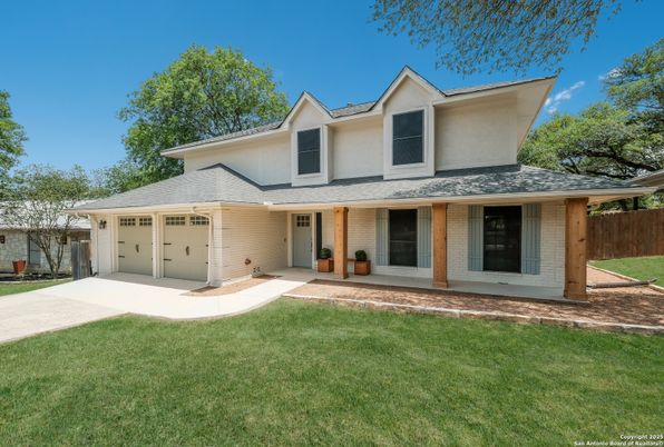 Attached, Backyard, Exterior, Facade, Brick Facade, Farmhouse