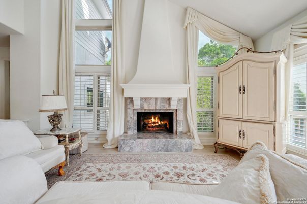 Fireplace, Interior, Wood Texture Flooring