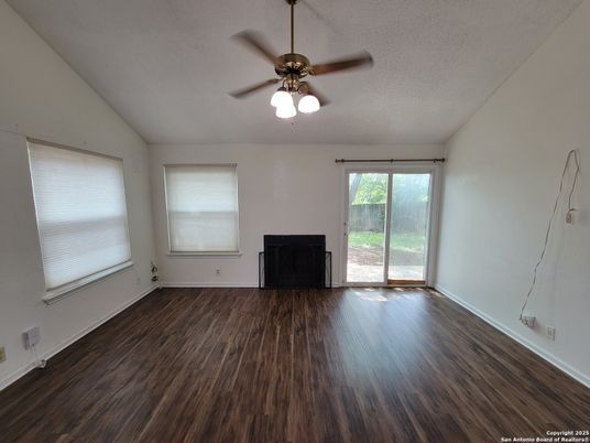 Empty room, Fireplace, Interior, Wood Texture Flooring