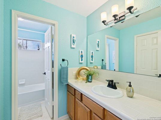 Bathroom, Dual Sink Vanities, Interior, Tile Countertops