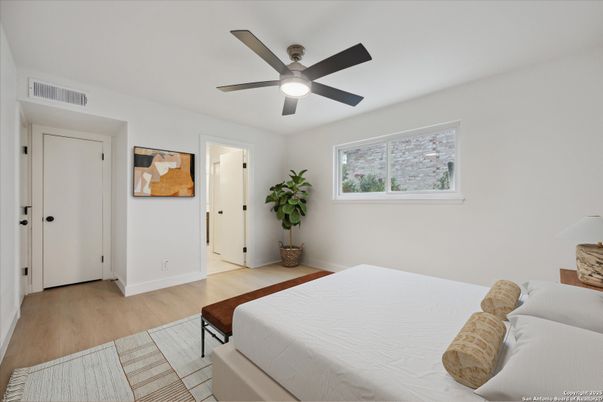Bedroom, Interior, Wood Texture Flooring