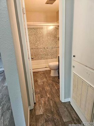 Bathroom, Interior, Wood Texture Flooring