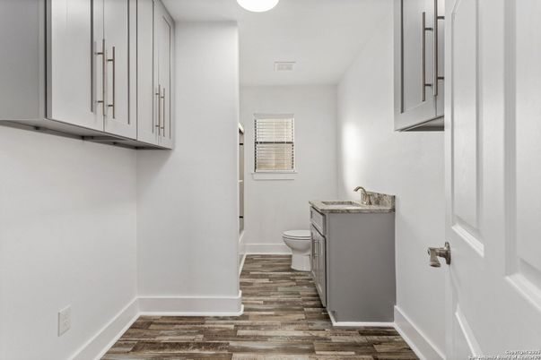 Bathroom, Interior, Wood Texture Flooring