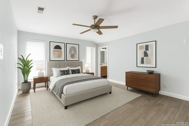 Bedroom, Interior, Wood Texture Flooring