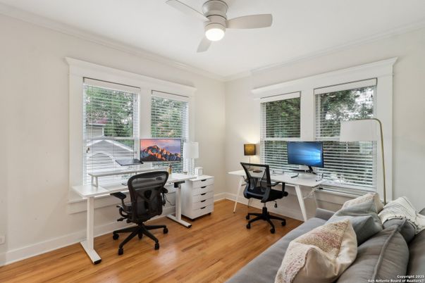 Home Office, Interior, Wood Texture Flooring