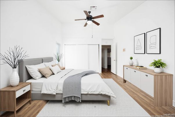 Bedroom, Interior, Wood Texture Flooring