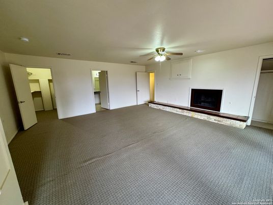 Empty room, Fireplace, Interior