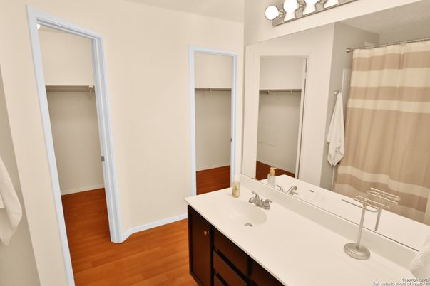 Bathroom, Interior, Walk-in Closets, Wood Texture Flooring
