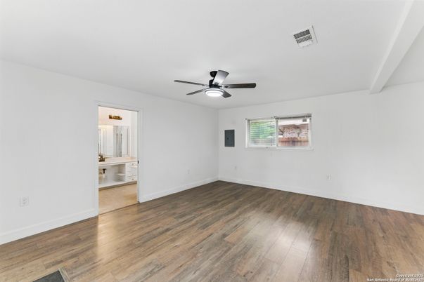 Bathroom, Empty room, Interior, Wood Texture Flooring