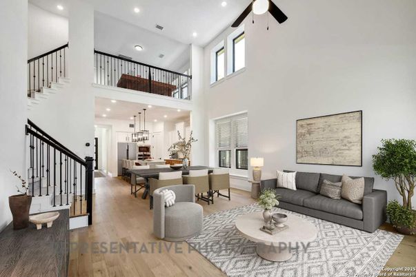 Dining room, Interior, Kitchen, Living room, Pendant Lights, Recessed Lighting, Wood Texture Flooring