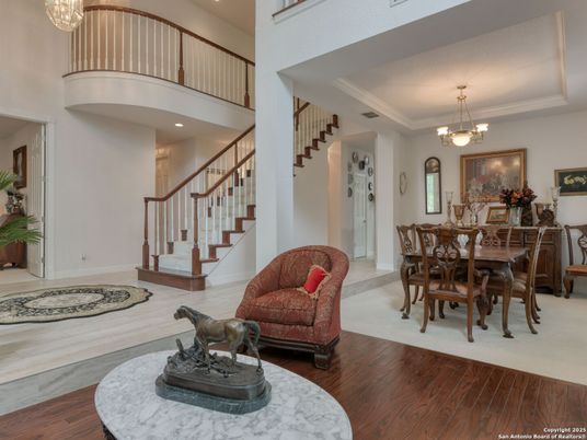 Chandelier, Dining room, Interior, Pendant Lights, Recessed Lighting, Wood Texture Flooring