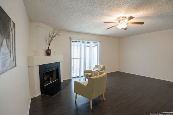 Fireplace, Interior, Wood Texture Flooring