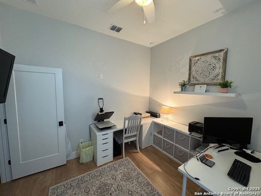 Home Office, Interior, Wood Texture Flooring