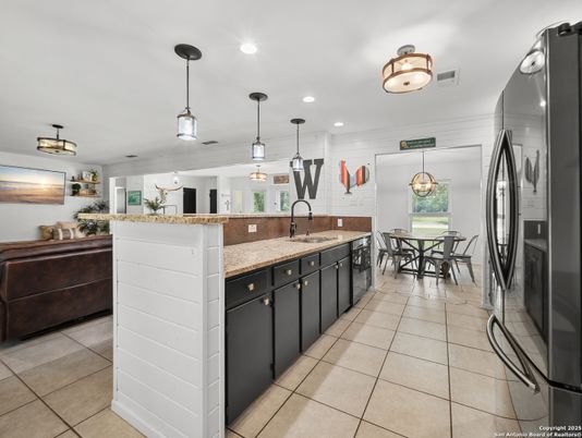 Dining room, Interior, Kitchen, Pendant Lights, Recessed Lighting