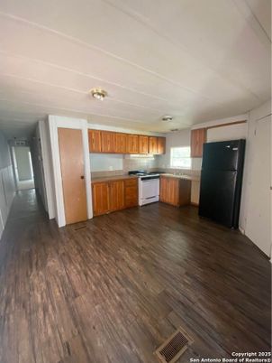 Interior, Kitchen, Wood Texture Flooring