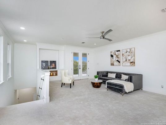 Fireplace, Interior, Living room, Recessed Lighting