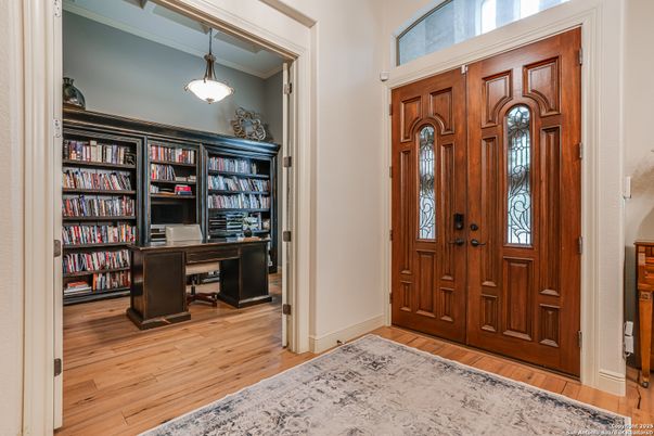 Home Office, Interior, Pendant Lights, Wood Texture Flooring