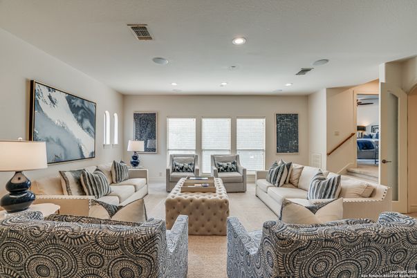 Interior, Living room, Recessed Lighting
