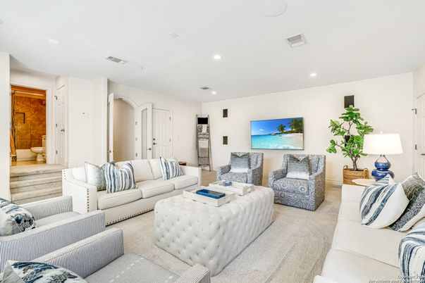 Interior, Living room, Recessed Lighting