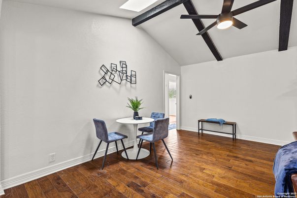 Dining room, Interior, Wooden Beams, Wood Texture Flooring