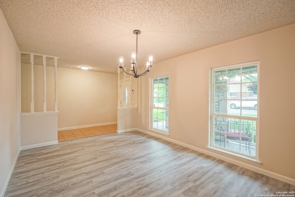 Chandelier, Empty room, Interior, Wood Texture Flooring