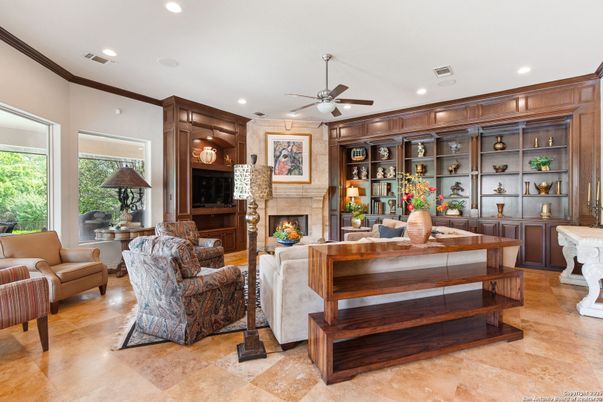Fireplace, Interior, Living room, Recessed Lighting