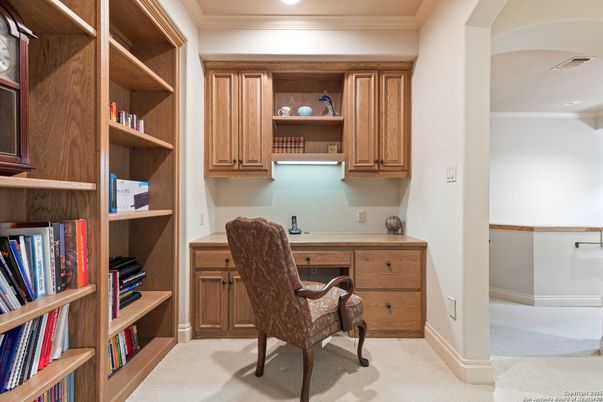 Home Office, Interior, Recessed Lighting
